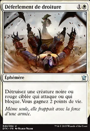 Déferlement de droiture