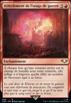 Déferlement de l'orage de guerre