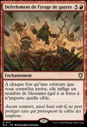 Déferlement de l'orage de guerre