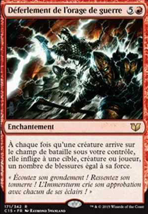 Déferlement de l'orage de guerre
