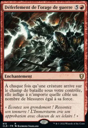 Déferlement de l'orage de guerre