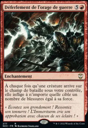 Déferlement de l'orage de guerre