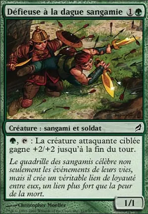 Défieuse à la dague sangamie