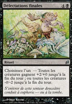 Délectations finales