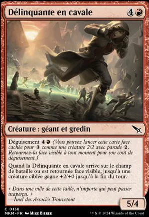 Délinquante en cavale