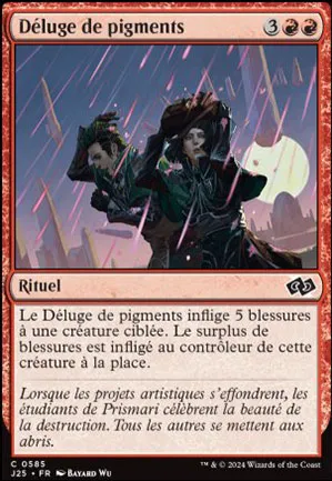 Déluge de pigments