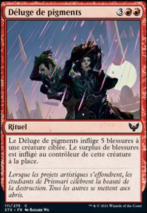 Déluge de pigments