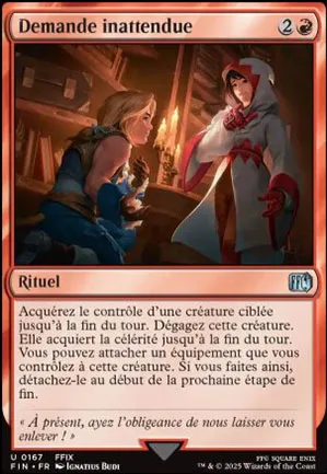 Demande inattendue