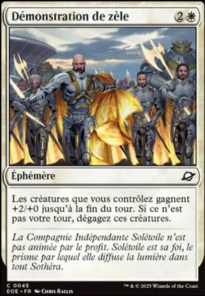 Démonstration de zèle