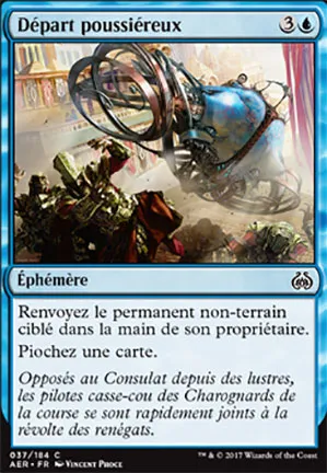 Départ poussiéreux
