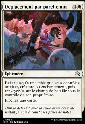 Déplacement par parchemin