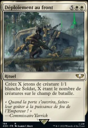 Déploiement au front