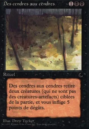 Des cendres aux cendres