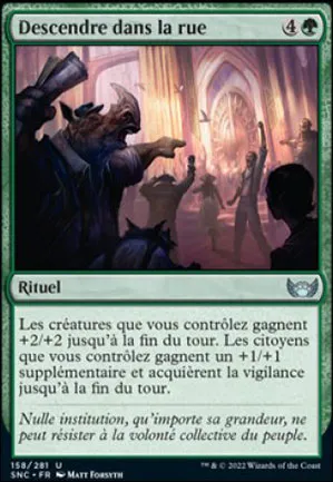Descendre dans la rue