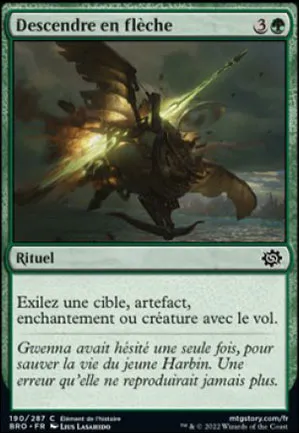 Descendre en flèche