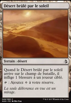 Désert brûlé par le soleil
