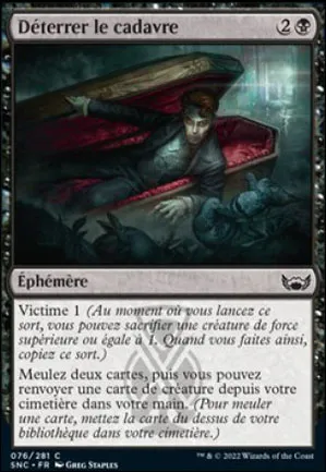 Déterrer le cadavre