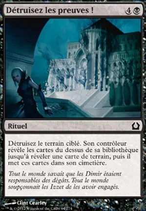 Détruisez les preuves !