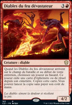 Diables du feu dévastateur