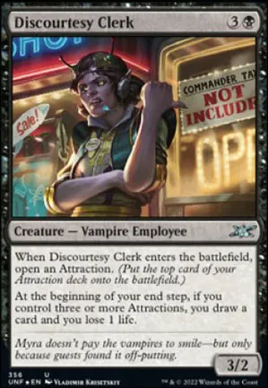 Discourtesy Clerk