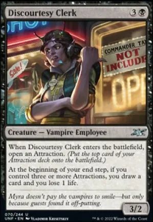 Discourtesy Clerk