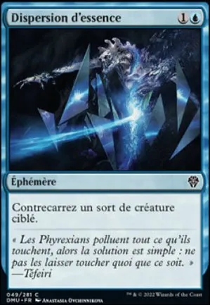 Dispersion d'essence
