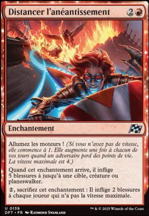 Distancer l'anéantissement