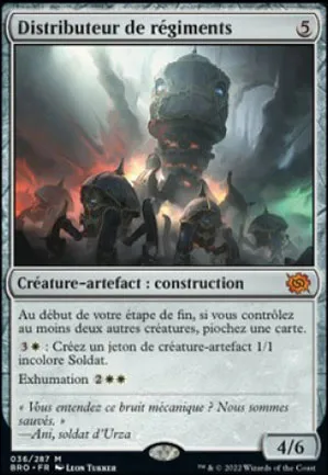 Distributeur de régiments