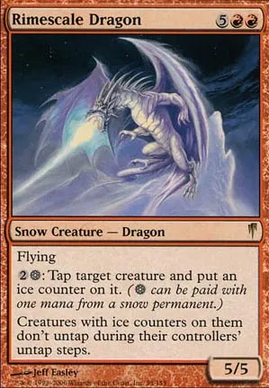 Dragon à écailles de givre