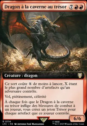 Dragon à la caverne au trésor