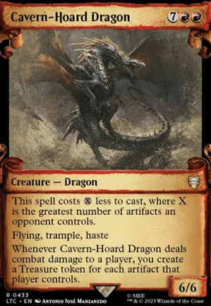 Dragon à la caverne au trésor