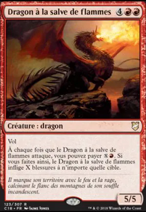 Dragon à la salve de flammes