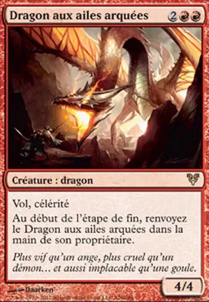 Dragon aux ailes arquées