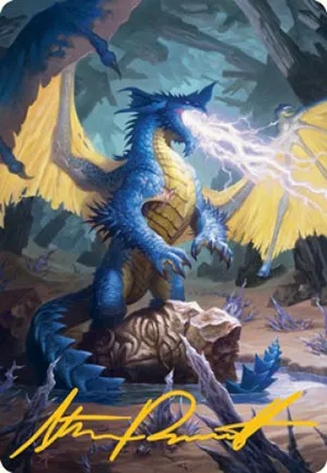 Dragon bleu - Illustration