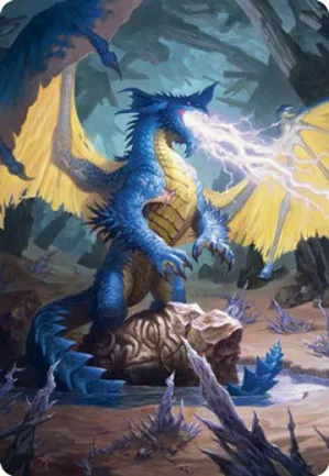 Dragon bleu - Illustration