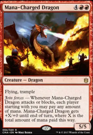 Dragon chargé au mana