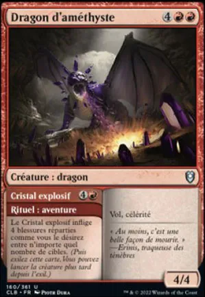 Dragon d'améthyste // Cristal explosif