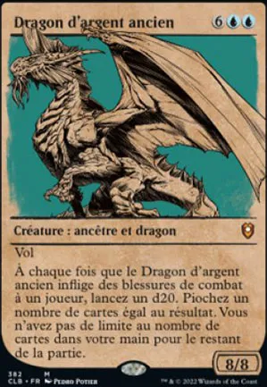 Dragon d'argent ancien
