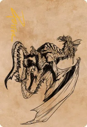 Dragon d'argent ancien - Illustration