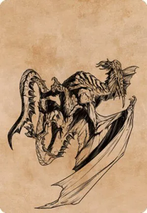 Dragon d'argent ancien - Illustration