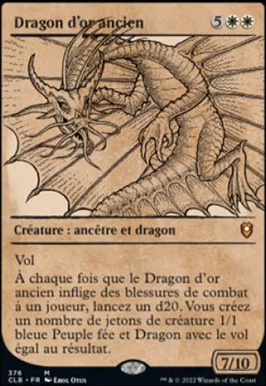 Dragon d'or ancien