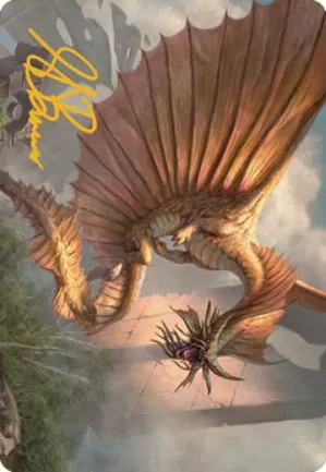 Dragon d'or ancien - Illustration