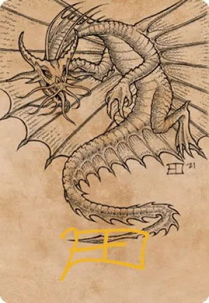 Dragon d'or ancien - Illustration