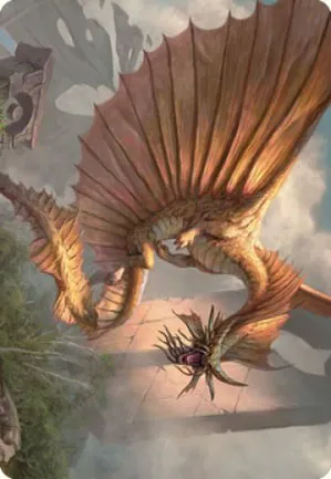 Dragon d'or ancien - Illustration