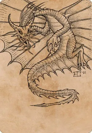 Dragon d'or ancien - Illustration