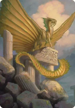 Dragon d'or ancien - Illustration