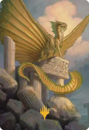 Dragon d'or ancien - Illustration