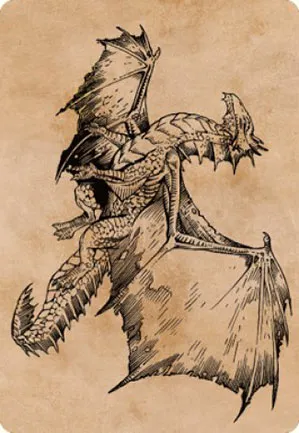 Dragon de bronze ancien - Illustration