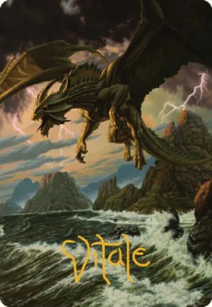 Dragon de bronze ancien - Illustration