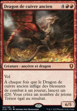 Dragon de cuivre ancien